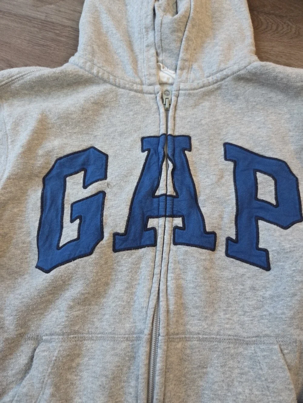 GAP Kids x Disney Grey Mickey Mouse Sweatshirt, Spell Out Letters Embroidered